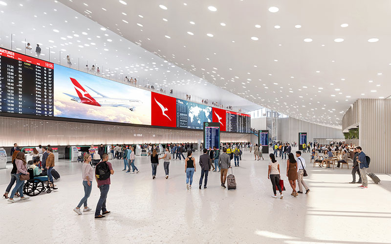 Perth airport terminal